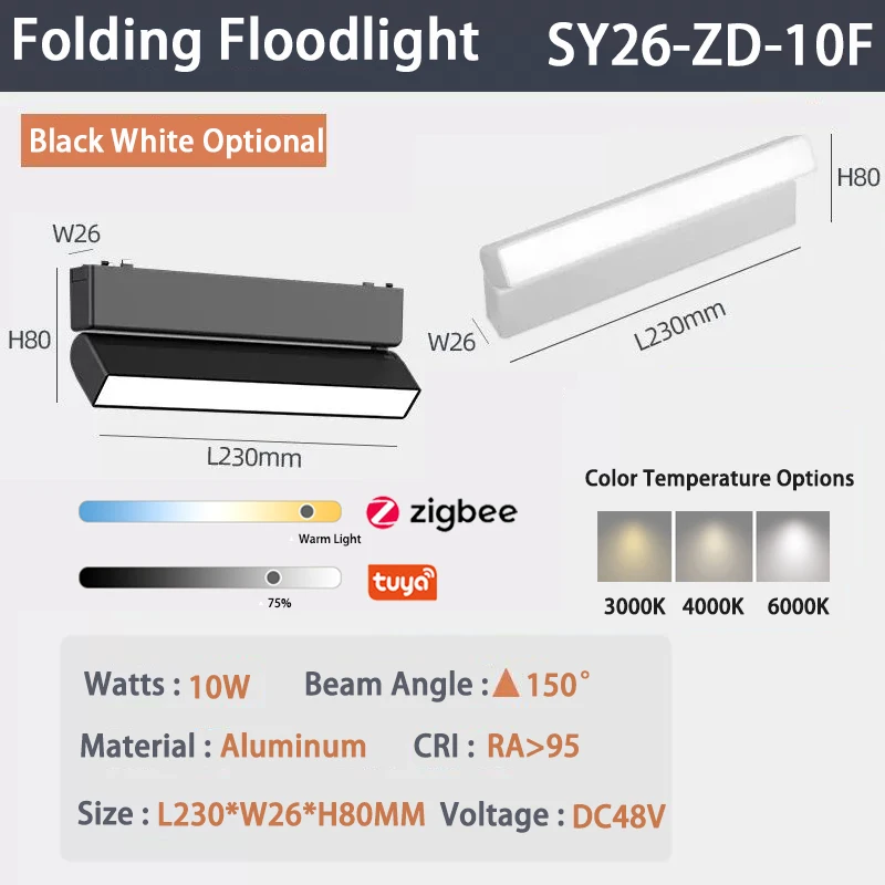 6mm Chytré Zigbee reflektorové magnetické svetlá