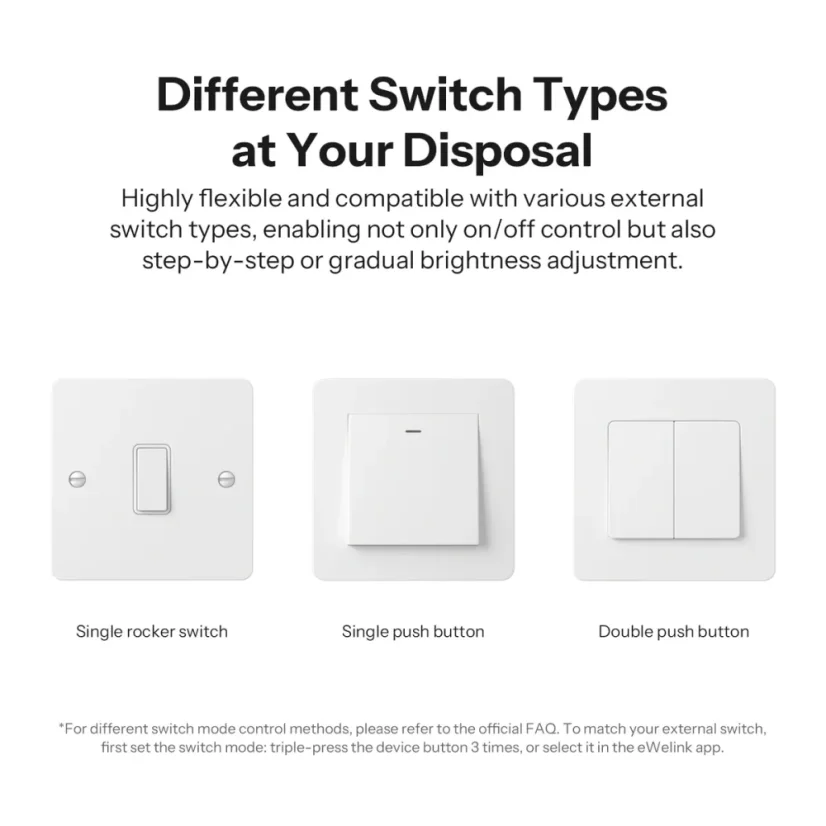 SONOFF MINI Extreme Matter Über WiFi Dimmer Schalter | MINI-DIM