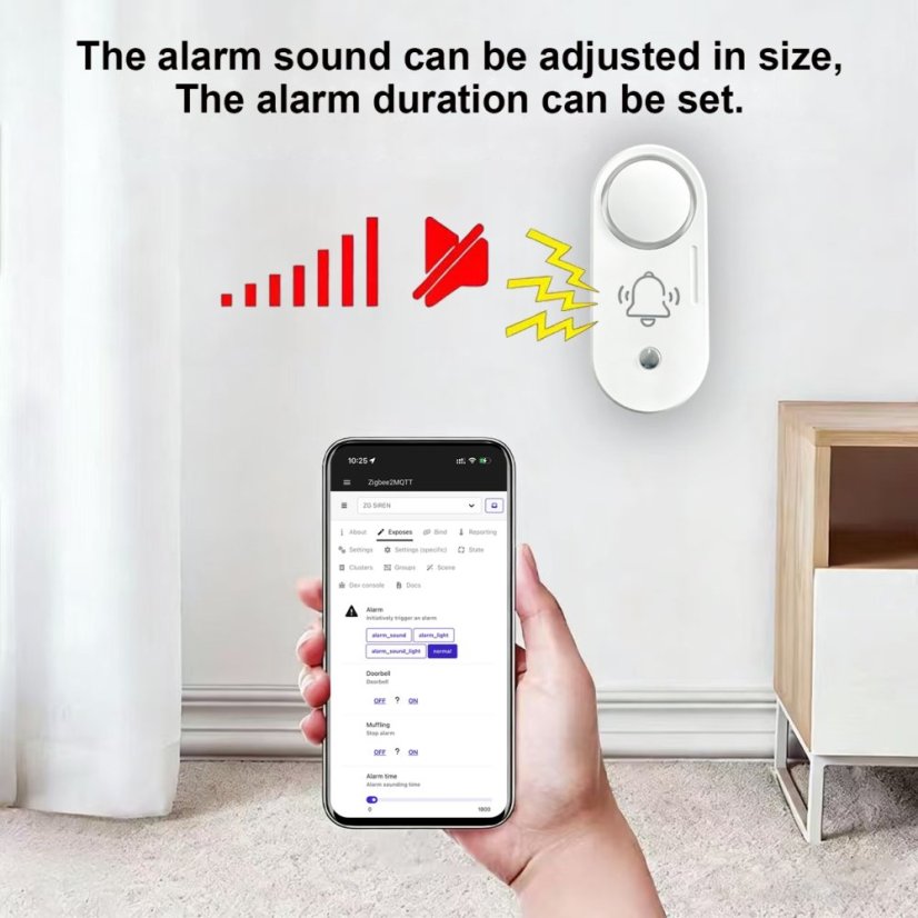 Haozee Zigbee siréna alarm