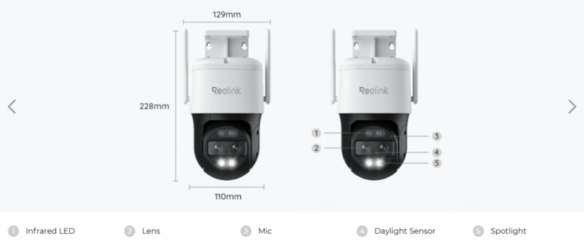 Reolink RLK12-800WTM4 Sistema di Telecamere di Sicurezza Wireless 16CH 8MP