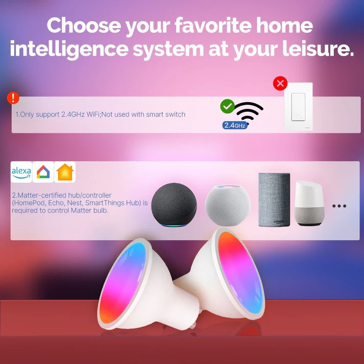 MOES Matter Smart Bulb GU10