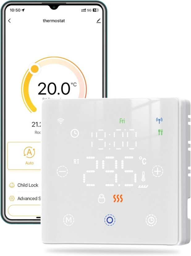 MOES Niedrigenergie-Batterie-Thermostat