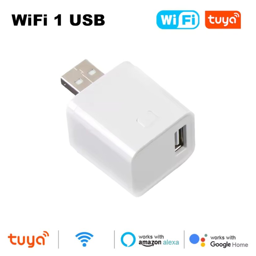 Adattatore micro USB Smart WiFi/Zigbee - Colore: Bianco, Protocollo: Zigbee 3.0, Numero di prese: 3
