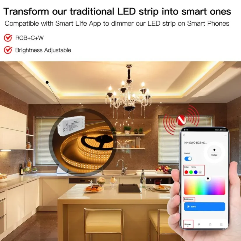 MOES Zigbee LED ovládač