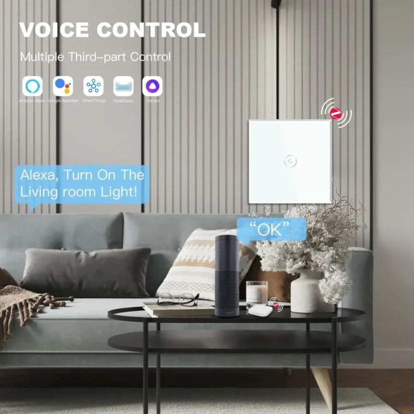 BSEED Zigbee-Glas-Touchschalter mit Neutralleiter (1–3-fach)