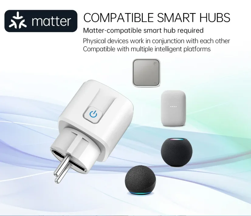 Matter presa smart Wi-Fi - Carico massimo: 16A