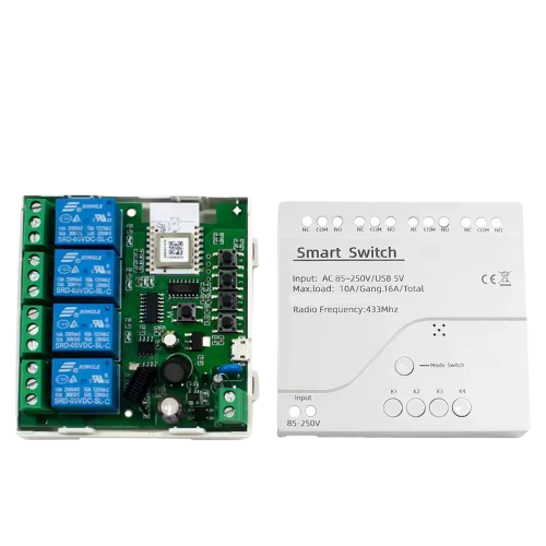 4-Kanal Tuya WiFi Smart-Relaisschalter