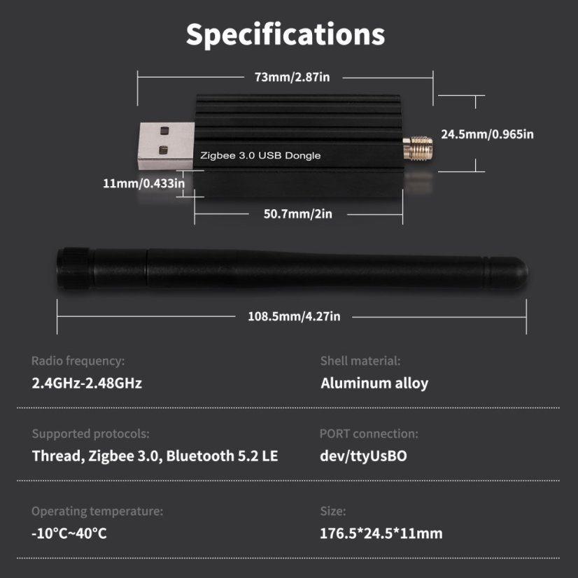 Haozee Zigbee 3.0 USB Dongle