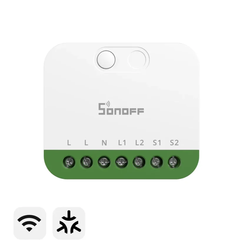 SONOFF MINI DUO 2-Gang Matter over WiFi intelligenter Schalter | MINI-2GS