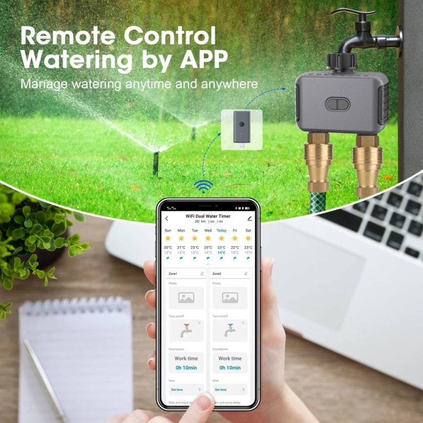 Haozee Timer per irrigazione e sprinkler Zigbee