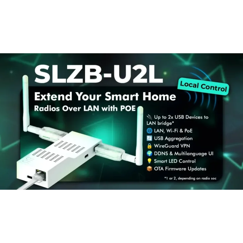 SMLIGHT SLZB-U2L USB-zu-Ethernet-Bridge