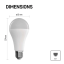 EMOS Smart LED bulb, 1400lm, 360°, 14W, 2700-6500K, Zigbee