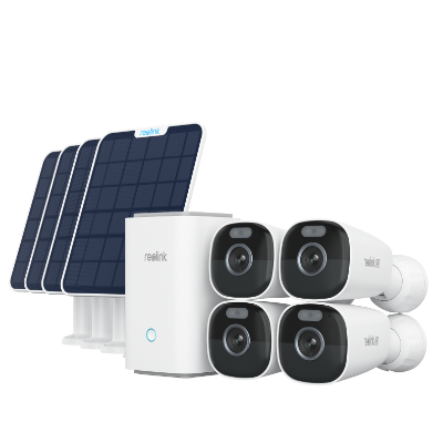 Reolink Argus Eco Ultra Kit z hubem domowym i panelem słonecznym