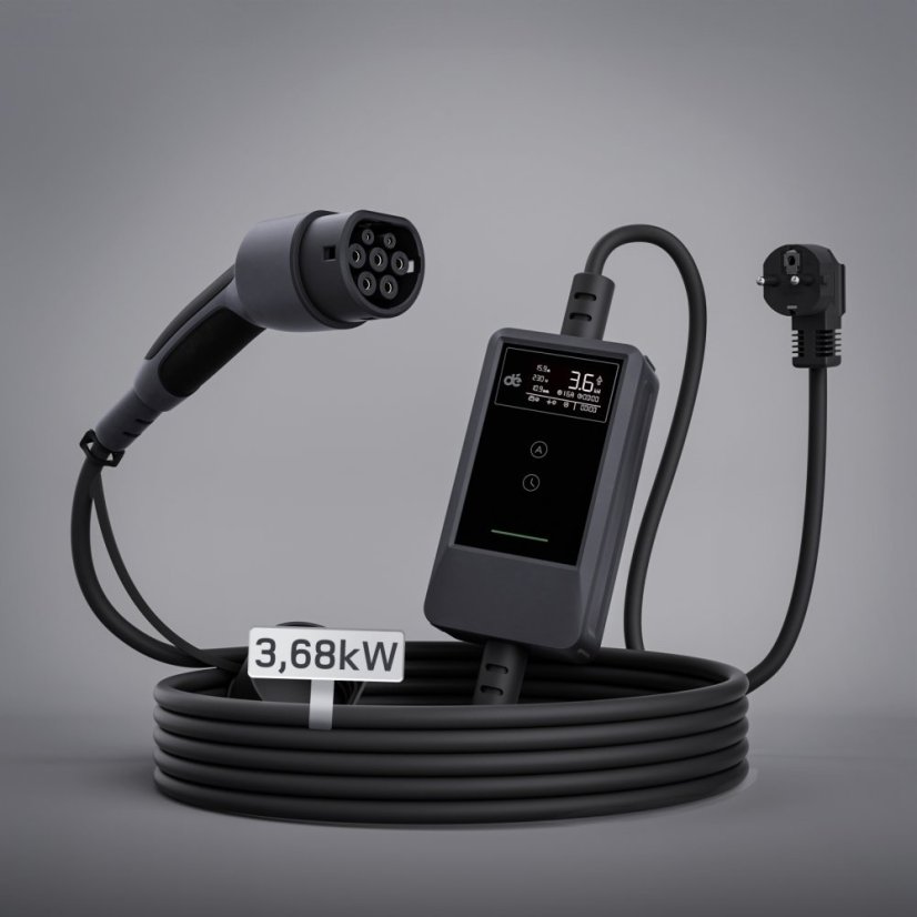 dé Typ 2 nabíjecí kabel Schuko v2 - Délka: 7 m