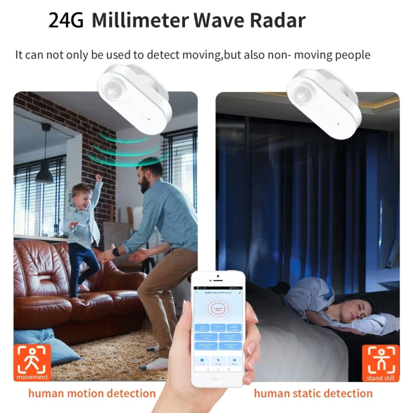 Bezdrátový senzor přítomnosti s PIR a Zigbee 3.0