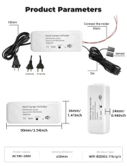 Tuya Zigbee Modulo Apriporta Garage con Sensore Porta