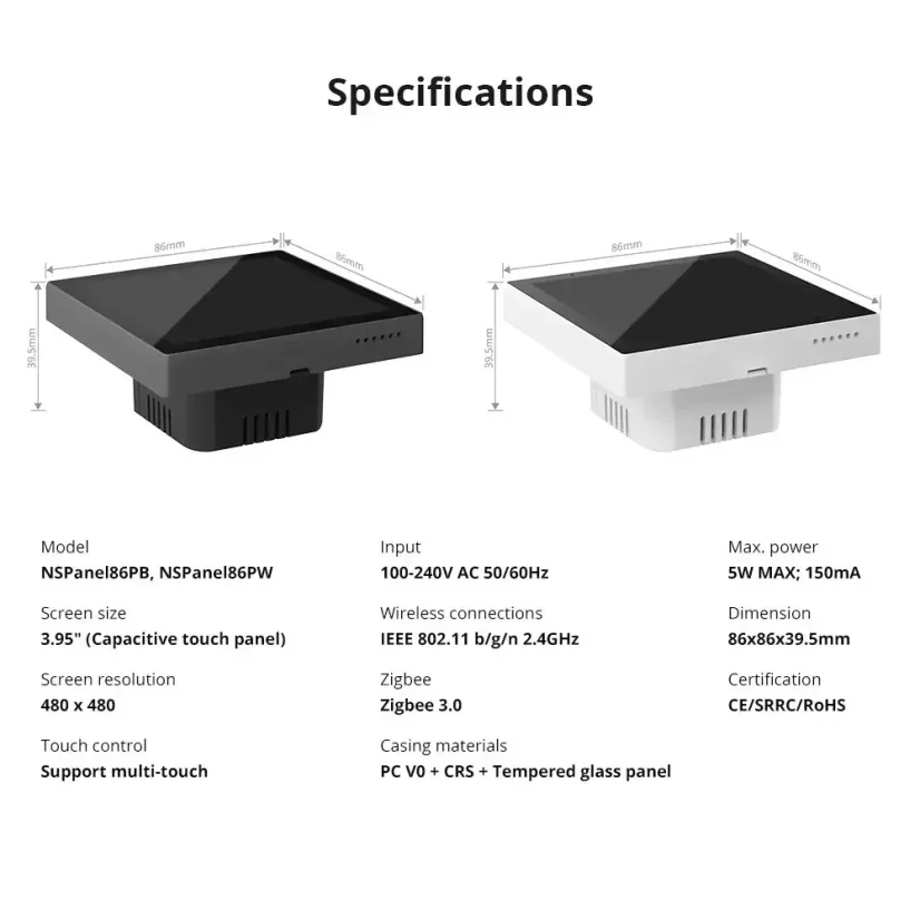 SONOFF NSPanel PRO - Color: Black