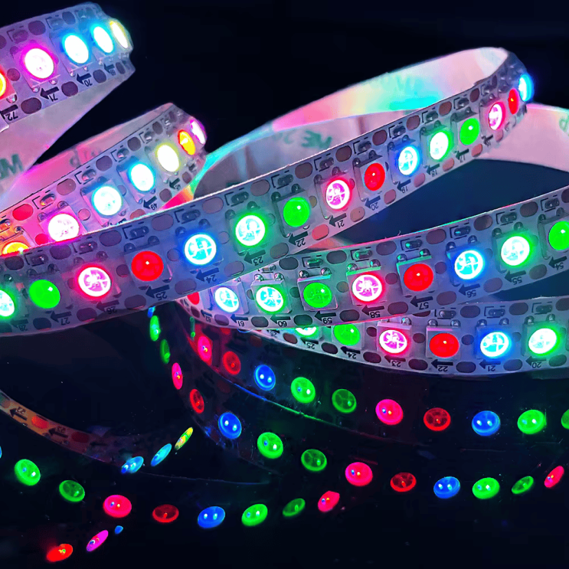 LED strip - 1m WS2812B 144leds, IP67, White PCB