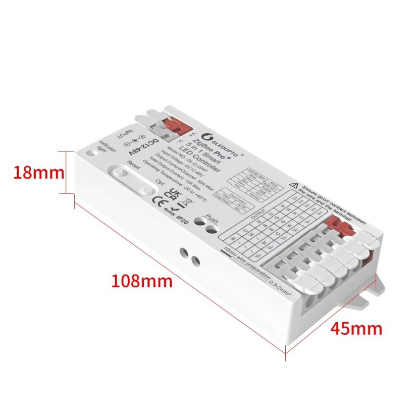 GLEDOPTO GL-C-204P - 5 w 1 Inteligentny Kontroler LED Zigbee