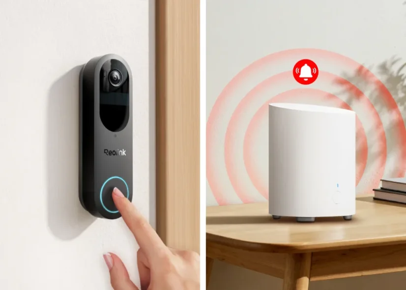 Reolink Video-Türklingel (Batterie) mit Home Hub Mini