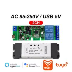 2-Kanal Tuya Zigbee Smart-Relaisschalter
