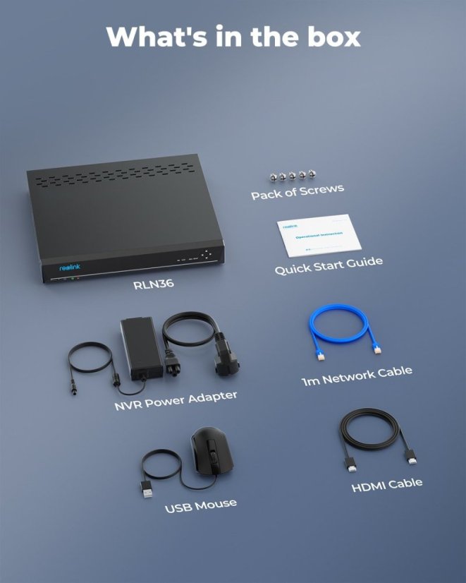 Reolink RLN36: Potente NVR a 36 canali per monitoraggio senza interruzioni