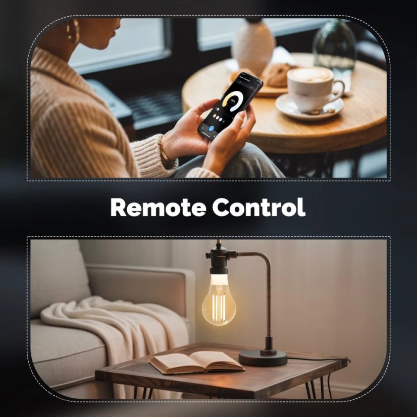 MOES Zigbee 3.0 Chytrá filamentová LED žárovka – CCT a stmívatelná