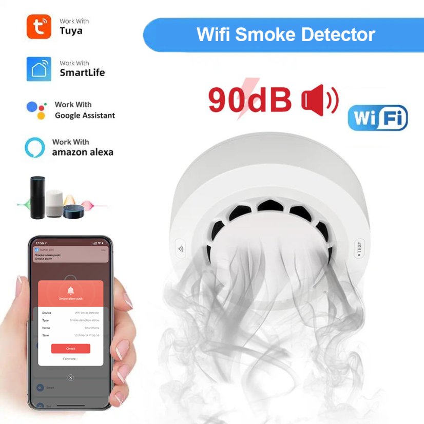 Wale Tuya Drahtloser Rauchmelder