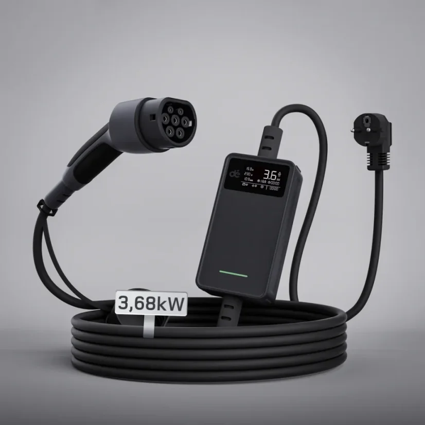 dé Typ 2 nabíjecí kabel Schuko v1