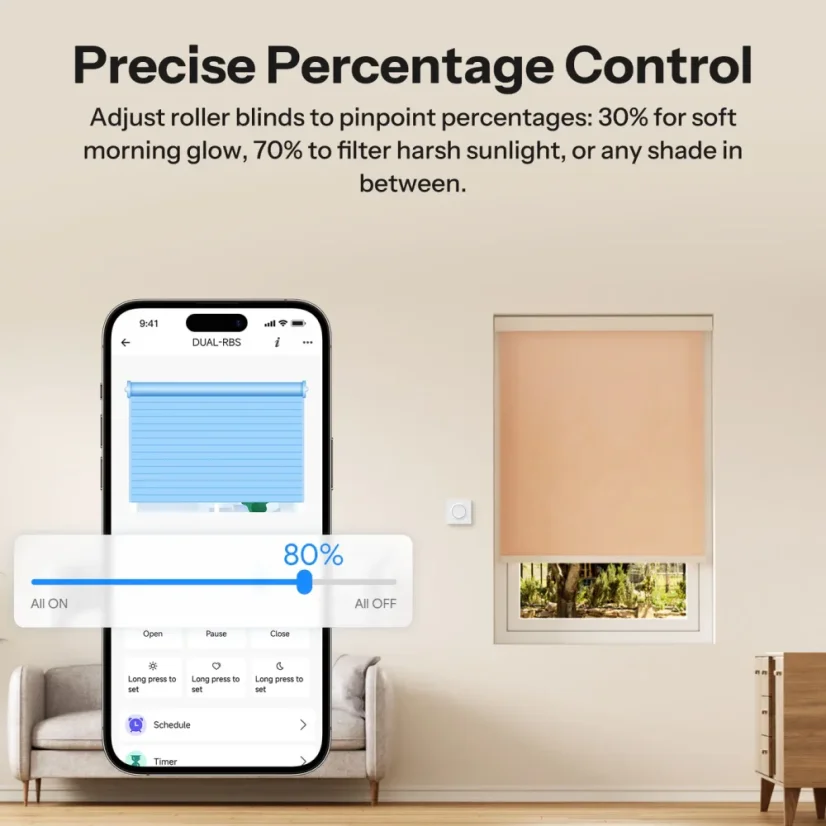 SONOFF Orb-ZBRBS – Zigbee chytrý nástěnný spínač pro rolety