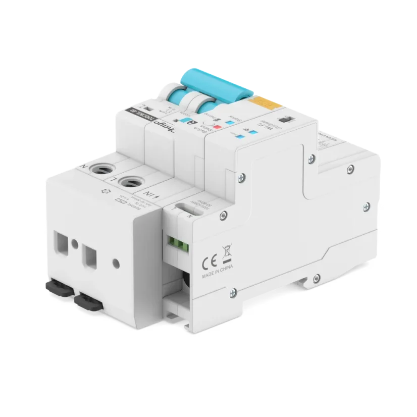 Chayo (Tongou) TOQCB2L-JWT-2C63 : 1P+N Wyłącznik nadprądowy z członem różnicowoprądowym (RCBO) Tuya WiFi 1-63A