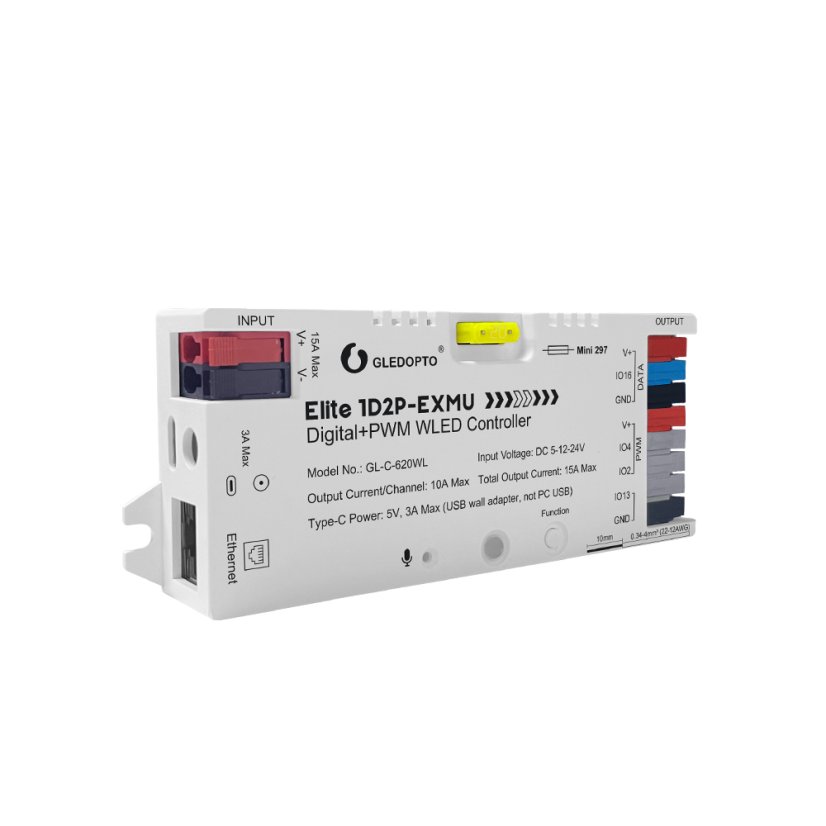 GLEDOPTO GL-C-620WL Elite - Digitálny + PWM WLED ovládač