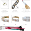LED strip - 1m WS2812B 144leds, IP67, White PCB