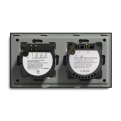 BSEED Interruttore Smart Wifi con Dimmer e Pannello in Vetro 157mm