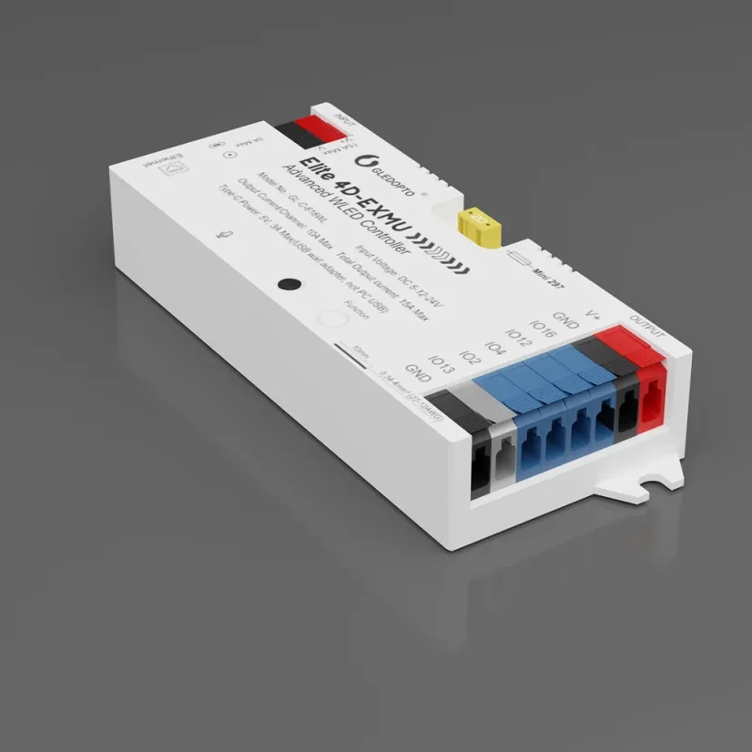 GLEDOPTO GL-C-618WL Elite 4D-EXMU – Pokročilý WLED ovladač pro adresovatelné LED pásky