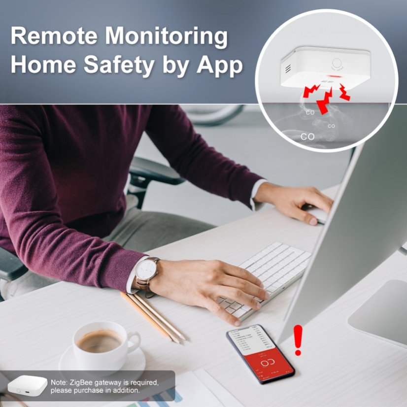 MOES Carbon Monoxide Alarm - Zigbee