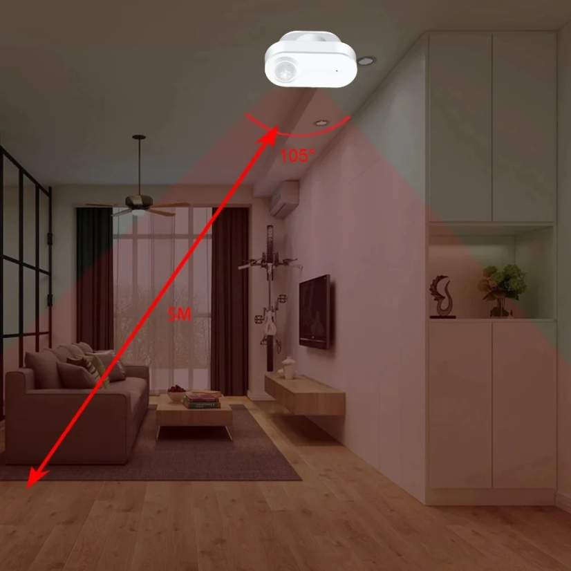 Drahtloser Präsenzsensor mit PIR und Zigbee 3.0