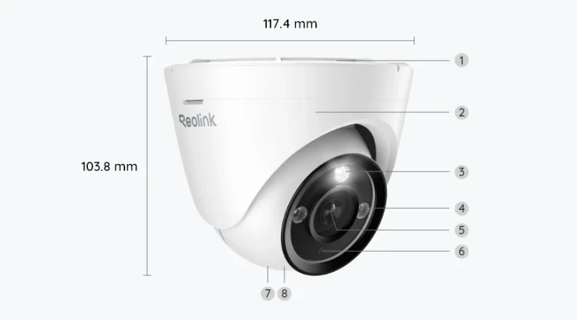Reolink RLC-833A – 4K PoE-Überwachungskamer