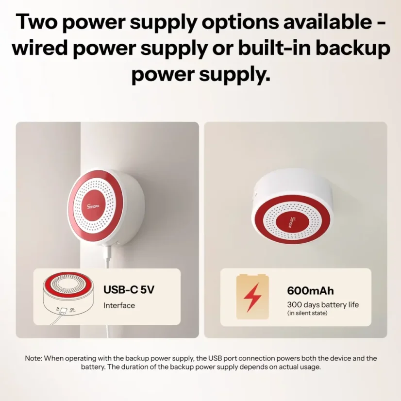 SONOFF Zigbee SenseGuard vnitřní siréna | SNZB-09P