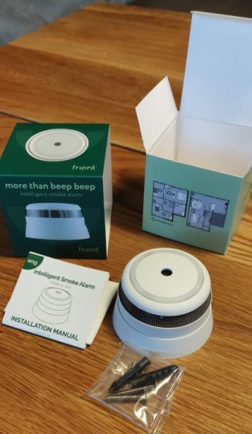Obsah balení Frient Smoke Detector