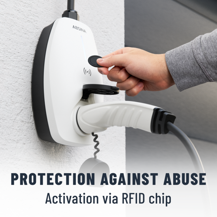 ABSINA Wallbox 11 kW – App- & RFID-Ladestation für E-Autos