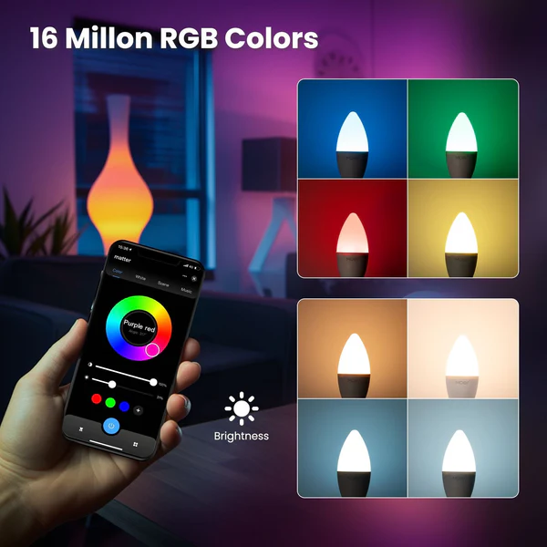 MOES Matter Smart Bulb E14