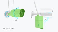 Reolink RLC-510WA – Telecamera IP Wi-Fi 5MP con rilevamento intelligente di persone e veicoli