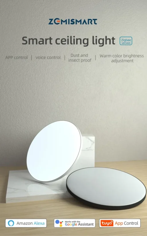 Tuya Zigbee 24W Inteligentna Lampa sufitowa LED