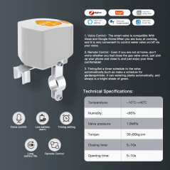 MOES Tuya Zigbee bateriový ventil