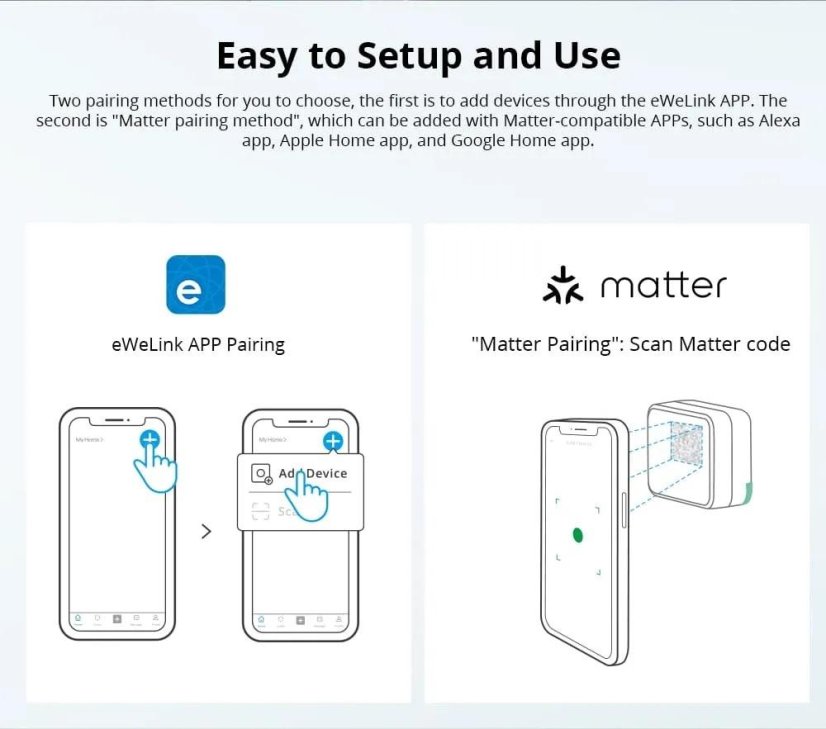 SONOFF MINI Ekstremalny Przełącznik Smart Wi-Fi MINIR4M (Matter)