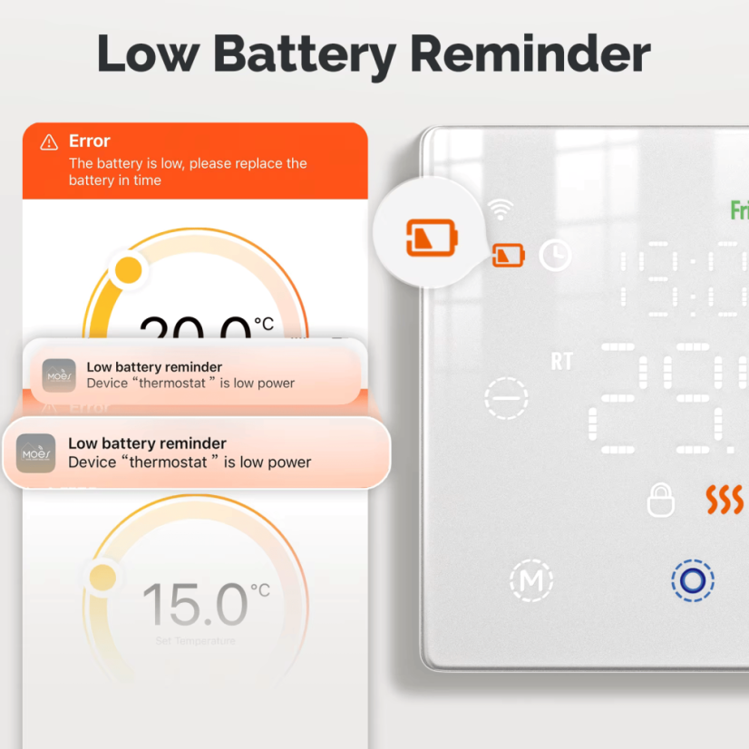 MOES Niedrigenergie-Batterie-Thermostat