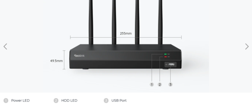 Reolink RLK12-800WTM4 Sistema di Telecamere di Sicurezza Wireless 16CH 8MP