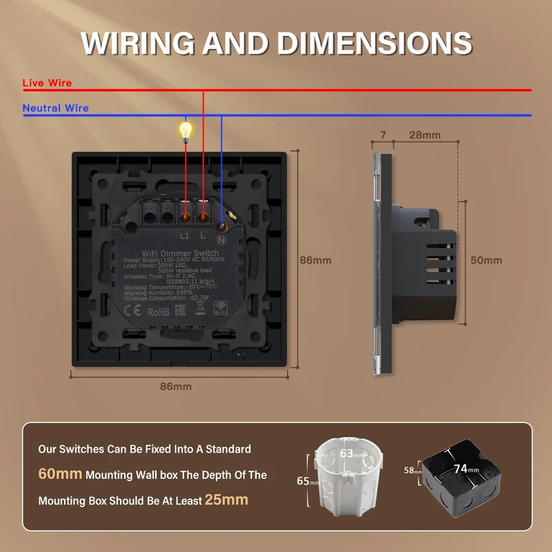 BSEED intelligenter Lichtdimmer mit ZigBee - Echo Click
