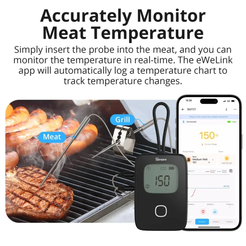 SONOFF BBQ Fleischthermometer BMT-01
